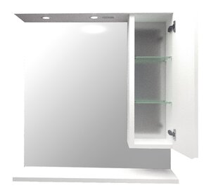 Изображение товара Зеркальный шкаф 1Marka Кода Лайт 80 x 89 см, с подсветкой, белый, У57596