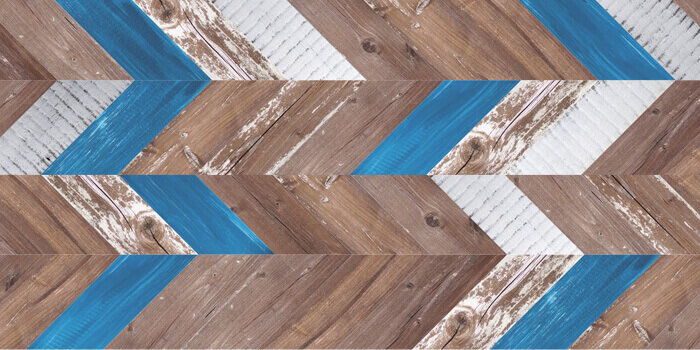 Изображение товара Пробковое покрытие Ruscork Digital PhotoCork Chevron Azul 305 мм 10 мм