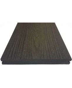 Изображение товара Полнотелая шовная террасная доска Holzhof Венге 150 мм 18 мм ширина