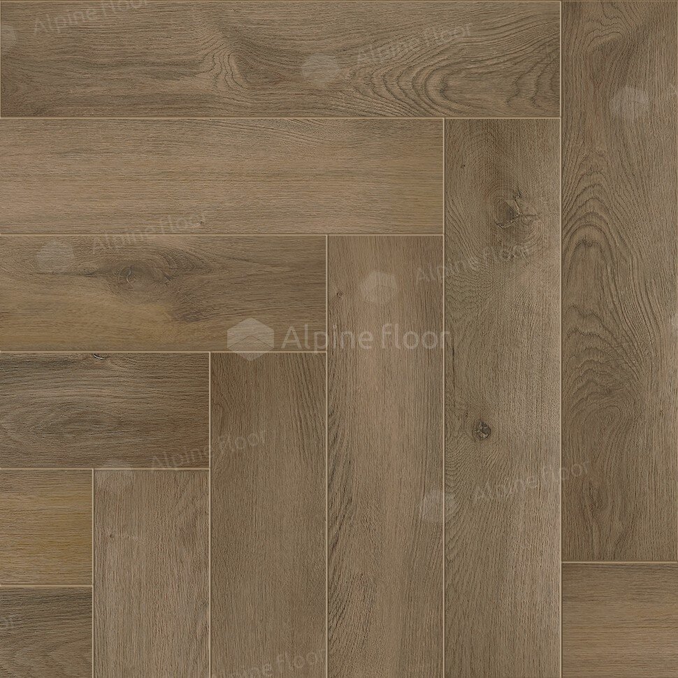 Изображение товара Виниловый ламинат Alpine Floor Parquet LVT ECO 16-7, декор Дуб Насыщенный, клеевой