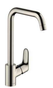 Изображение товара Смеситель для кухонной мойки Hansgrohe Focus, 31820800, нержавеющая сталь