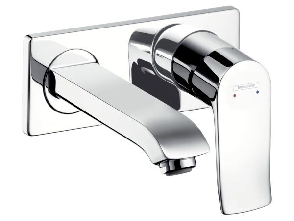 Изображение товара Смеситель для раковины Hansgrohe Metris 31085000 хром однорычажный внутренний монтаж