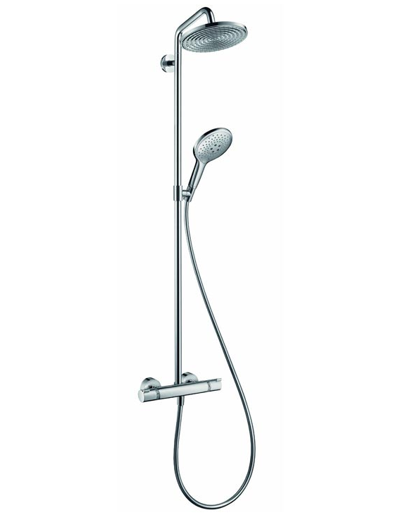 Изображение товара Душевая система Hansgrohe 27115000 Raindance Select Showerpipe 240, термостатическая, хром Изображение товара Душевая система Hansgrohe 27115000 Raindance Select Showerpipe 240, термостатическая, хром