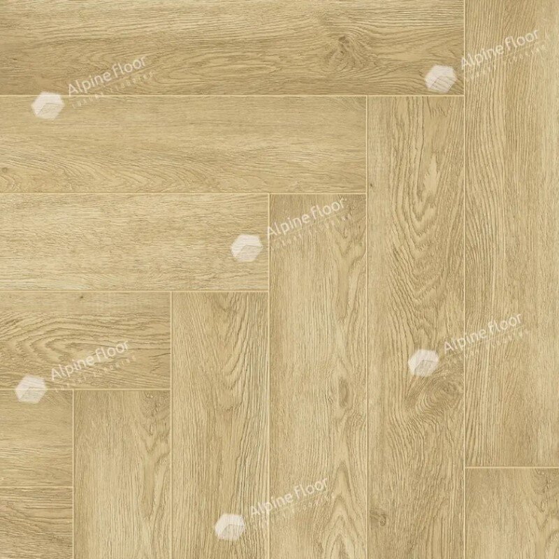 Изображение товара SPC-ламинат Дуб Ваниль Селект ЕСО 13-3 Alpine Floor Parquet Light планка 12.5 х 60 см замковый, толщина 4 мм., 4 мм