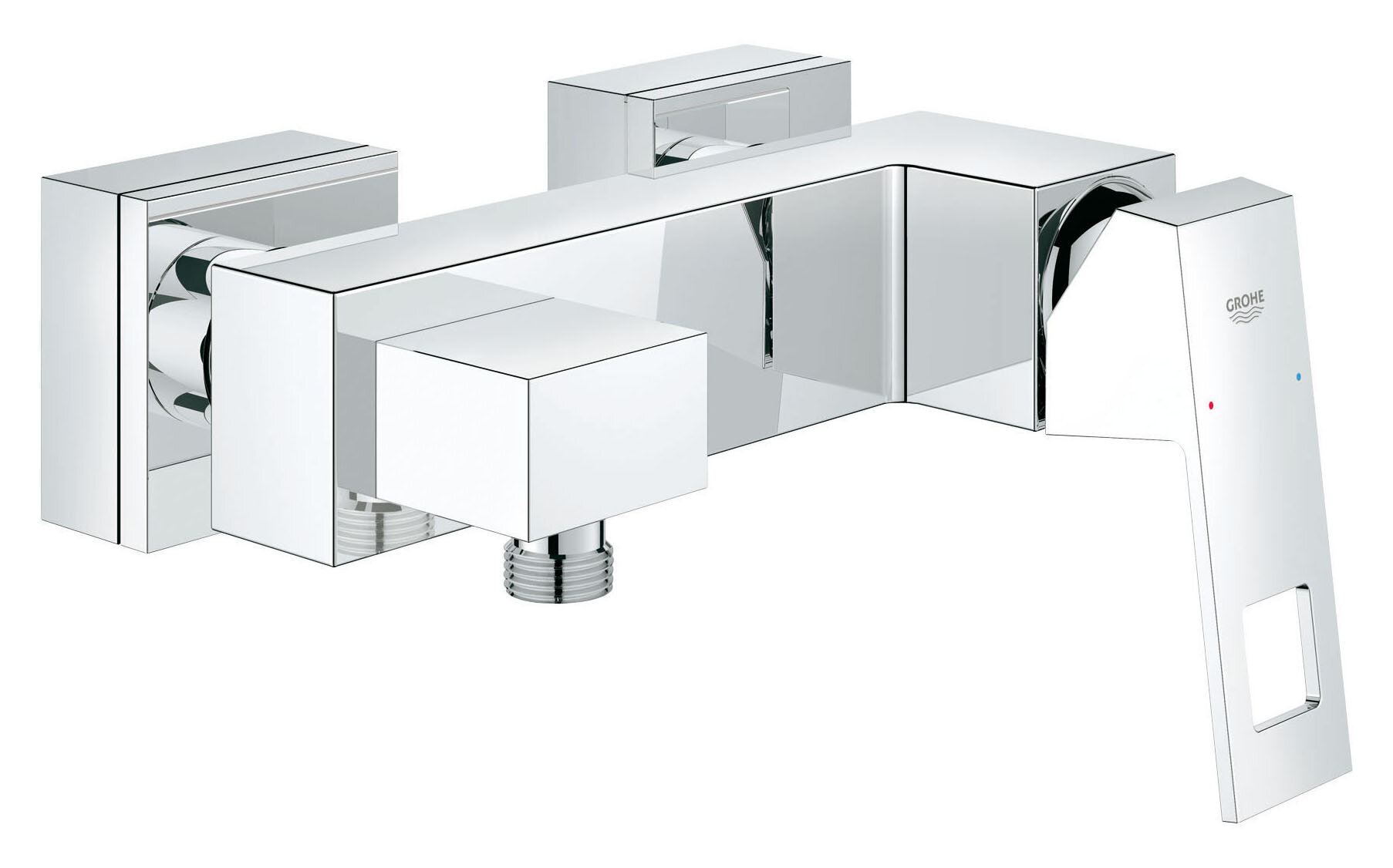 Изображение товара Смеситель для душа Grohe Eurocube 23145000 хром стеновой монтаж дизайнерский