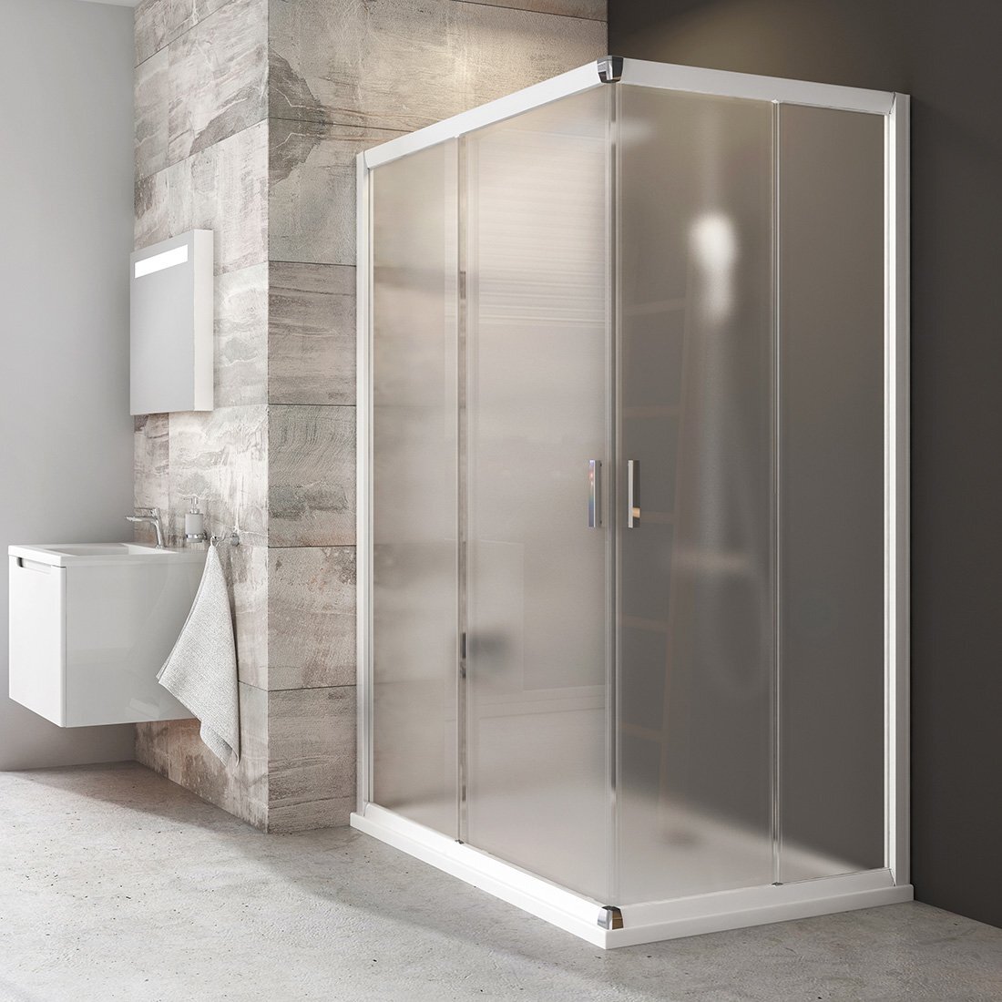 Изображение товара Душевой уголок Ravak Blix BLRV2K, 100 x 100 см, профиль белый, витраж грейп, 1XVA0100ZG/1XVA0100ZG Изображение товара Душевой уголок Ravak Blix BLRV2K, 100 x 100 см, профиль белый, витраж грейп, 1XVA0100ZG/1XVA0100ZG