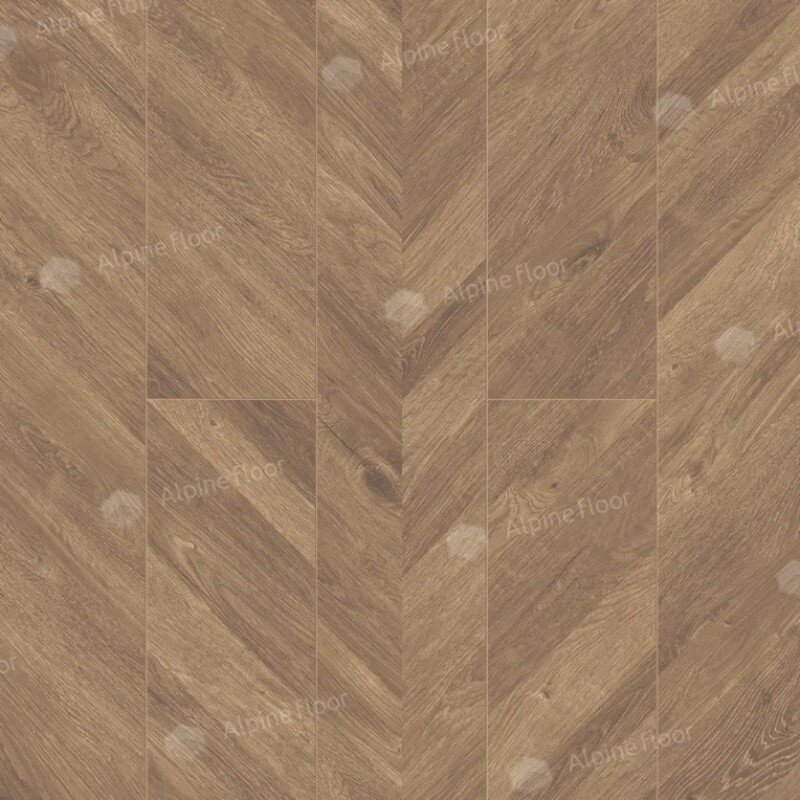 Изображение товара Виниловый ламинат Alpine Floor Ultra Французская Ёлочка, клеевой, 2 мм, 228.6×1219.2 мм