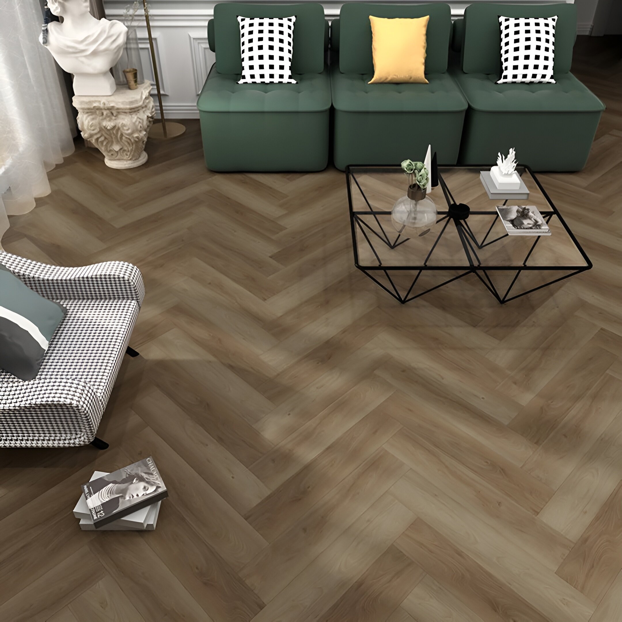 Изображение товара Ламинат SPC EvoFloor Parquet Click P3008-5 Rodsher (Родшер) A+B