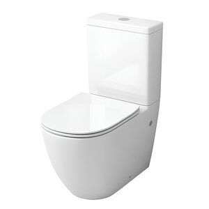 Изображение товара Унитаз-компакт Grossman, крышка тонкая микролифт, безободковый, белый, GR-4446S