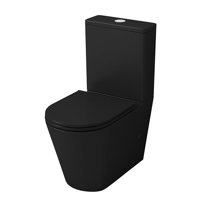 Изображение товара Унитаз-компакт Grossman безободковый черный матовый с микролифтом и биде