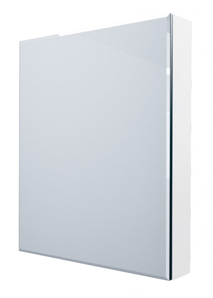 Изображение товара Зеркальный шкаф Marka One Mix 60x80 см белый подвесной с полками без подсветки