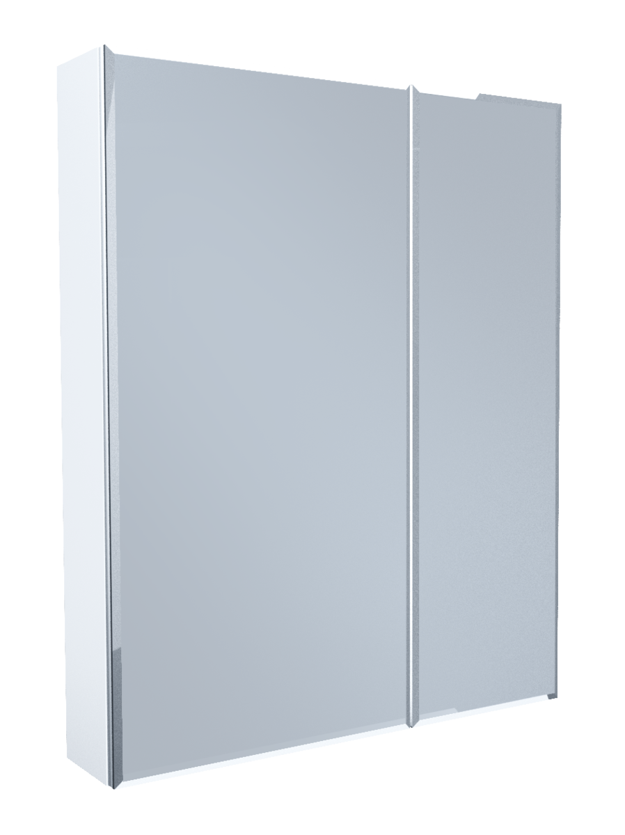 Изображение товара Зеркальный шкаф Marka One Mix 70 x 80 см белый Россия подвесной без подсветки
