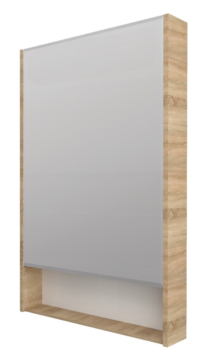 Изображение товара Зеркальный шкаф 1Marka Mira У84861 60x90 см дуб сонома подвесной без подсветки