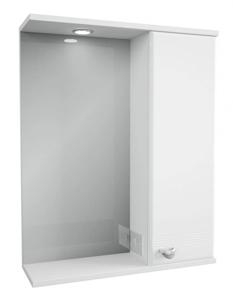 Изображение товара Зеркальный шкаф 1Marka Story 58 x 72.5 см, с подсветкой, белый, левый/правый
