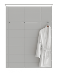 Изображение товара Зеркальный шкаф 1Marka Соната 60 x 82 см, 1 дверца, с подсветкой, белый, Ц0000007617