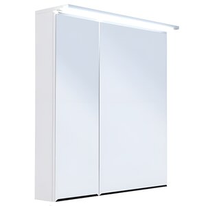 Изображение товара Зеркальный шкаф 1Marka Соната 75 x 82 см, 2 дверцы, с подсветкой, белый, Ц0000007616