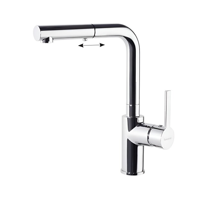 Изображение товара Смеситель кухонный Ramonsoler Drako с выдвижной лейкой хром 331902H1