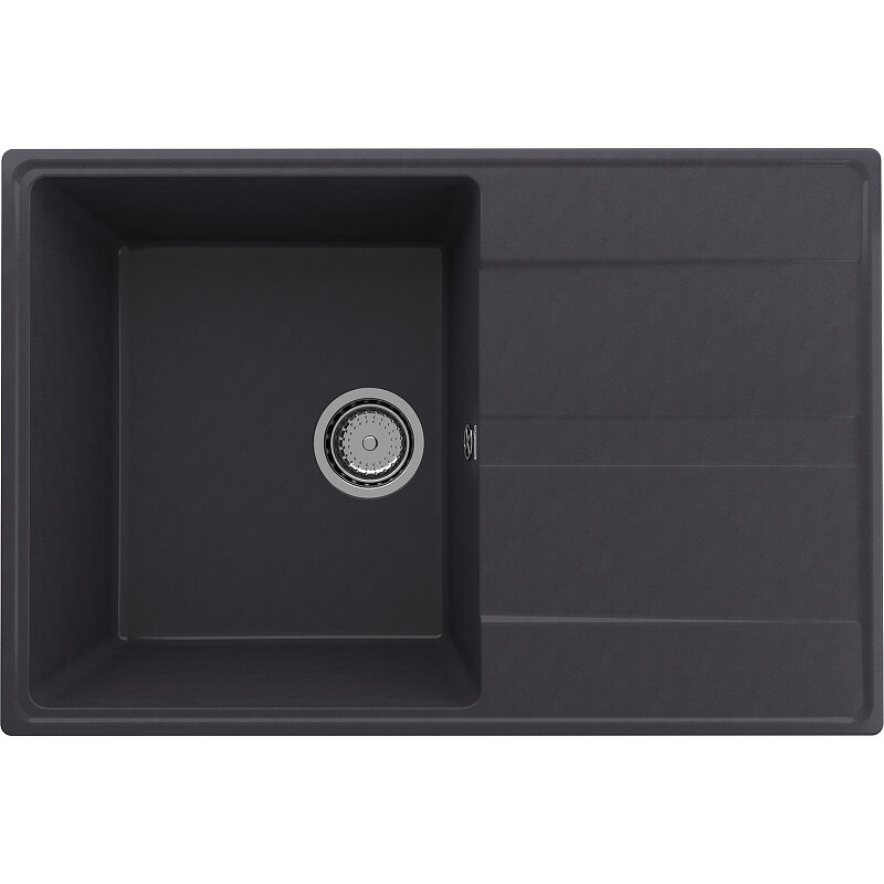 Изображение товара Мойка кухонная Ulgran Quartz Prima 75 см цвет космос