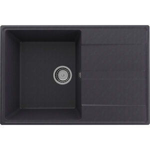 Изображение товара Мойка кухонная Ulgran Quartz Prima 75 см цвет космос