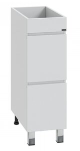 Изображение товара Тумба под раковину Санта Марс 29 см, со стиральной машиной, 2 ящика, напольная, белый, 700321