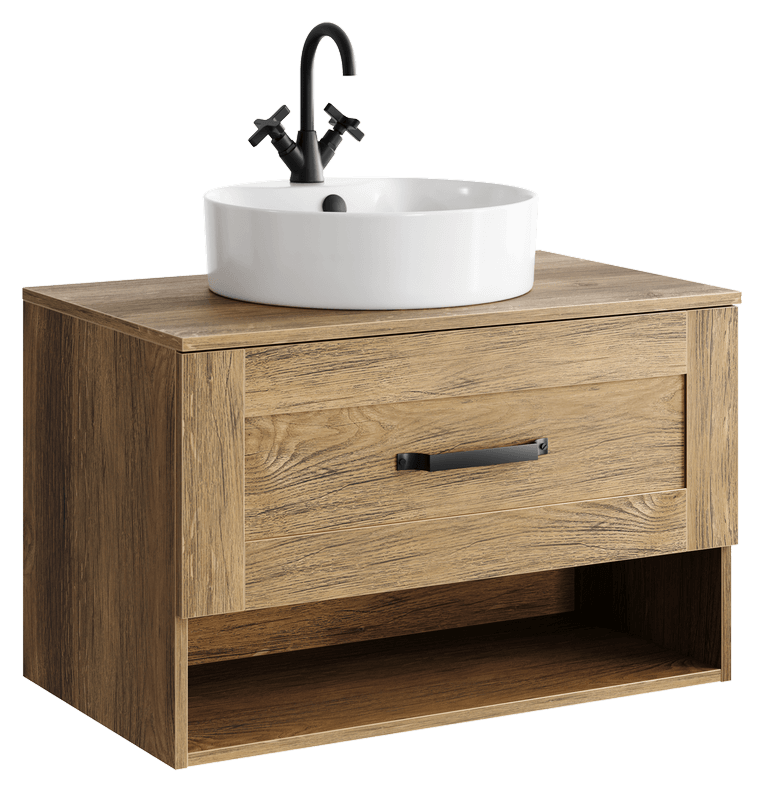 Изображение товара Тумба под раковину Aqwella Craft 80 см подвесная дуб балтийский CRF0108DB Изображение товара Тумба под раковину Aqwella Craft 80 см подвесная дуб балтийский CRF0108DB