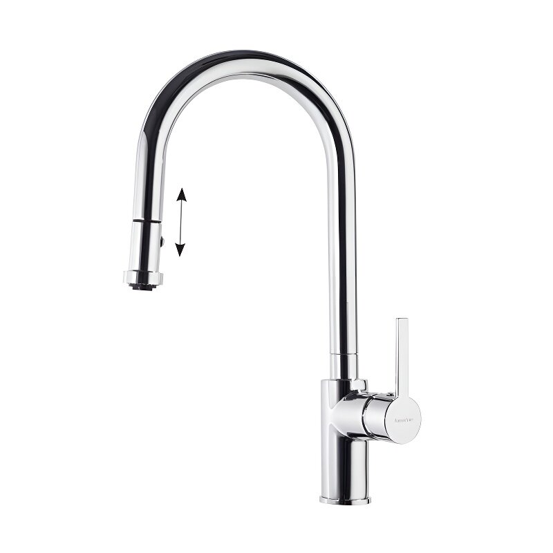 Изображение товара Кухонный смеситель Ramonsoler Drako с выдвижным изливом хром 337902V2