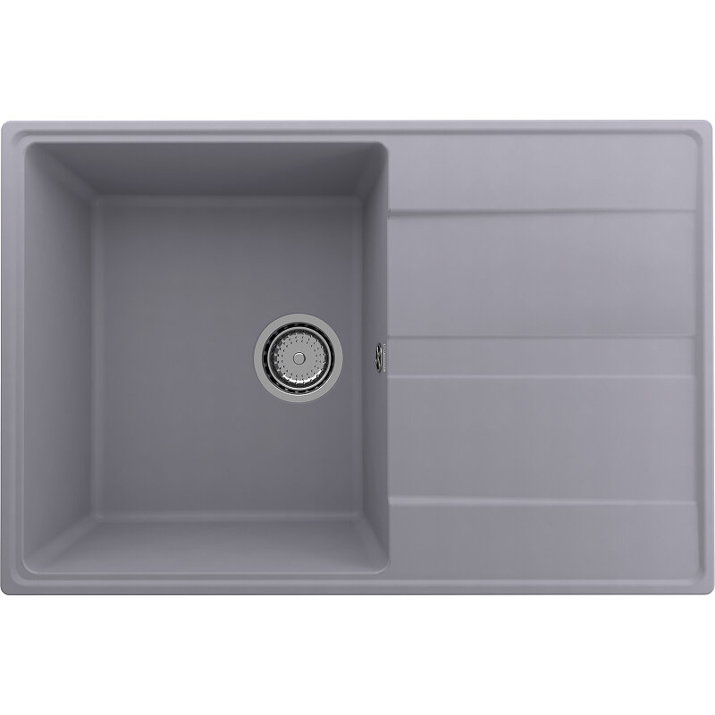 Изображение товара Кухонная мойка Ulgran Quartz Prima 750-04, 75 см, цвет платина