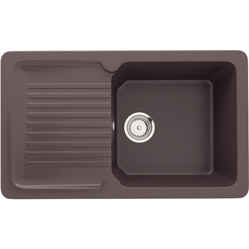Изображение товара Кухонная мойка Ulgran U-506 77 см шоколад монтаж сверху с комплектом