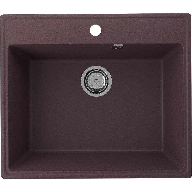Изображение товара Мойка кухонная Ulgran Quartz Forte 580-06, 58 см, цвет трюфель