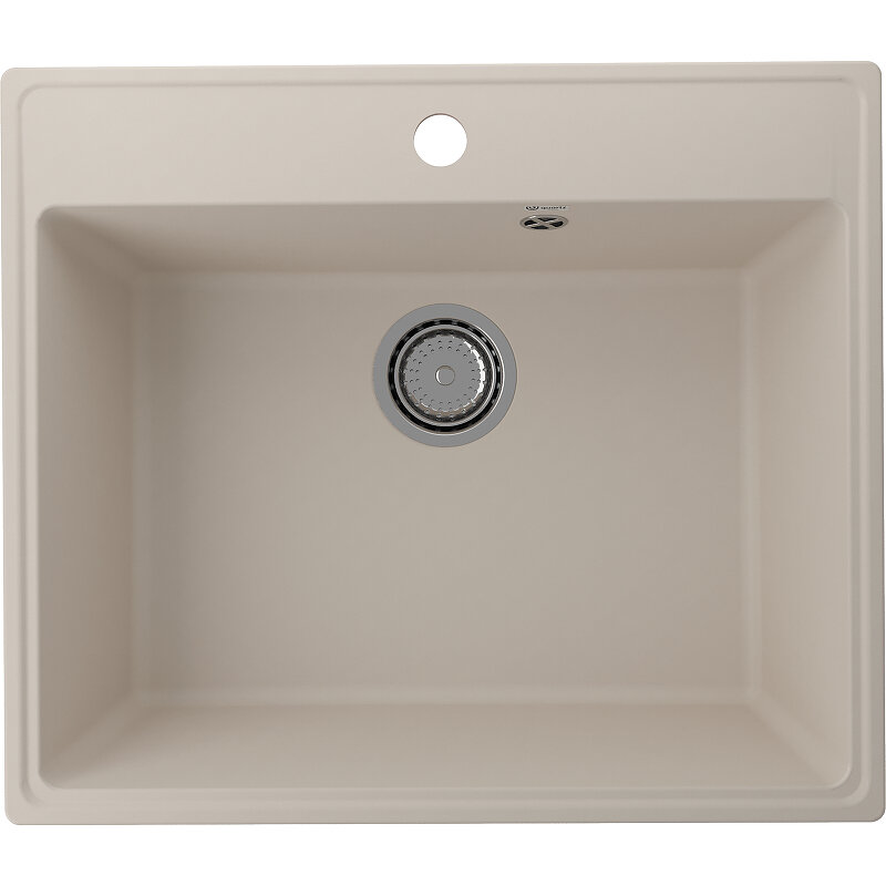 Изображение товара Кухонная мойка Ulgran Quartz Forte 580-02 58 см бежевый искусственный камень