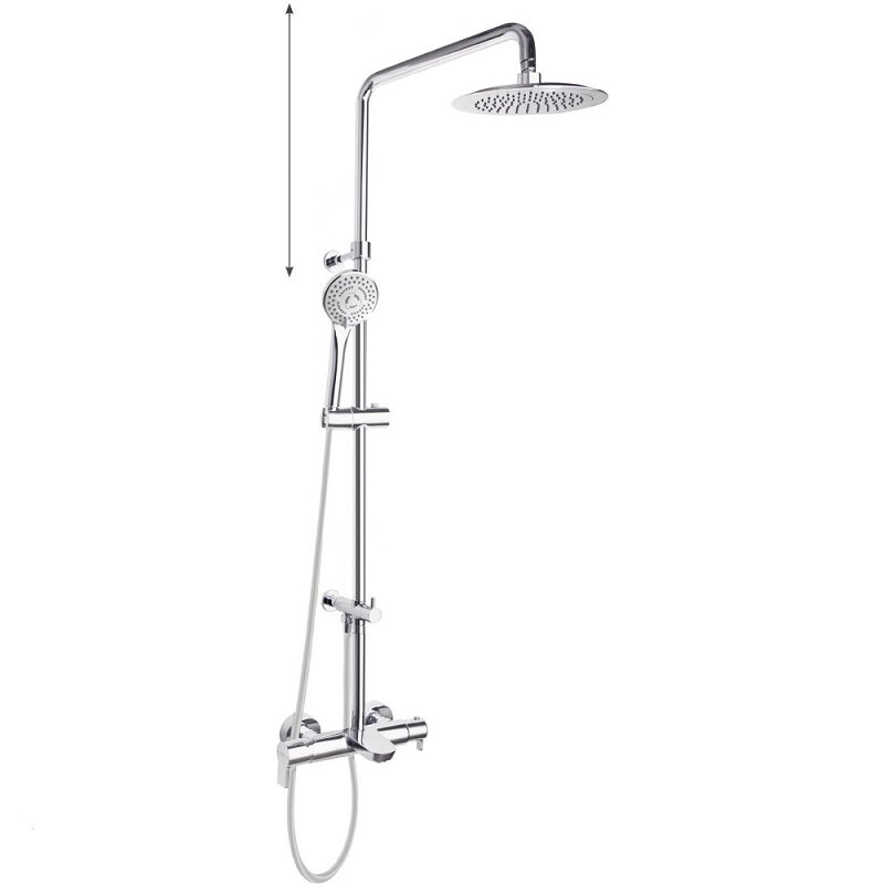 Изображение товара Душевая система Ramonsoler Drako 335602RP300 с тропическим душем 3 потребителя