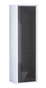 Изображение товара Подвесной пенал Marka One Milacco 30 см черный стекло МДФ стильный дизайн