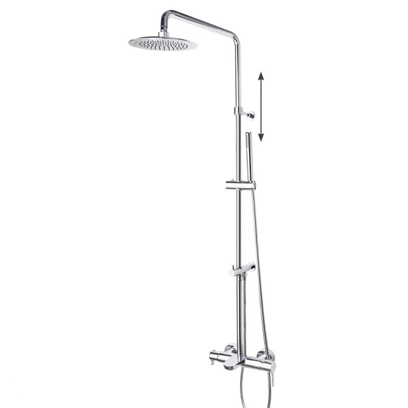 Изображение товара Душевая система Ramonsoler Drako RM300 с хромированным покрытием и технологией Thermostop