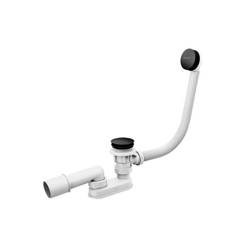 Изображение товара Слив-перелив для ванны Ravak 57 см черный матовый полуавтоматический Click-Clack