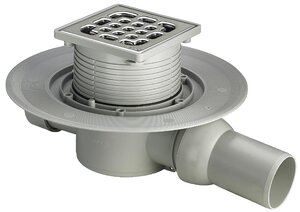 Изображение товара Душевой трап Viega Advantix 557119 100x100 мм с гидрозатвором из нержавеющей стали