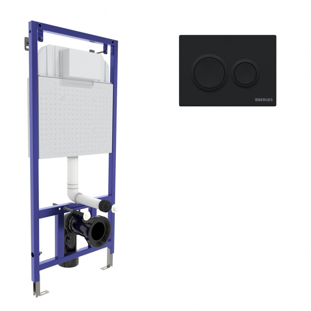 Изображение товара Инсталляция Berges Novum 040265 для унитаза с механическим управлением и теплоизоляцией