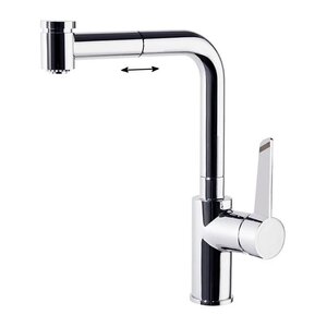 Изображение товара Смеситель для кухонной мойки Ramonsoler Kitchen 381901H2MC, выдвижной излив, цвет хром