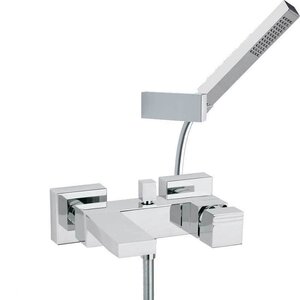 Изображение товара Смеситель Ramonsoler Kuatro 4725MK для ванны и душа, с душевым гарнитуром, цвет хром