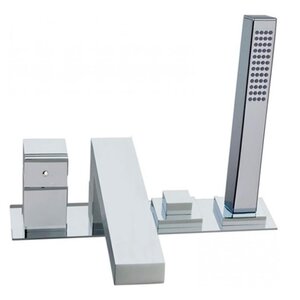 Изображение товара Смеситель Ramonsoler Kuatro 473302MK на борт ванны, с душевым гарнитуром, цвет хром