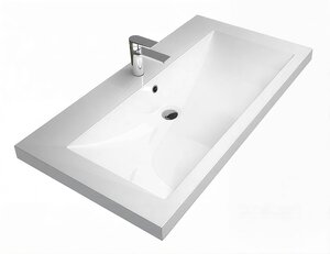 Изображение товара Раковина 1Marka Нота New Ц0000004833 Polytitan 90 см, белый