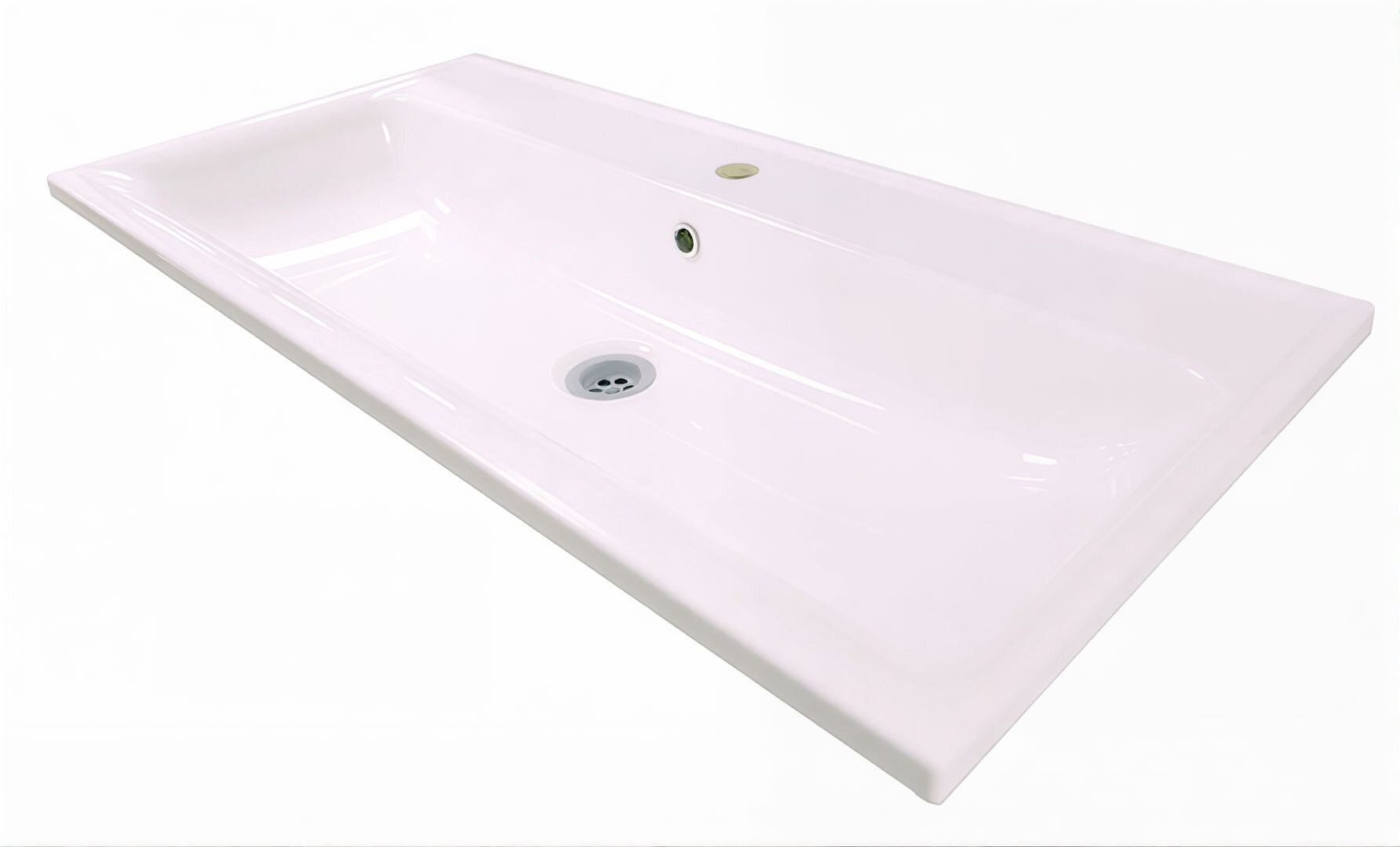 Изображение товара Раковина Marka One Mix Polytitan 100 см, белый, У79779 Изображение товара Раковина Marka One Mix Polytitan 100 см, белый, У79779