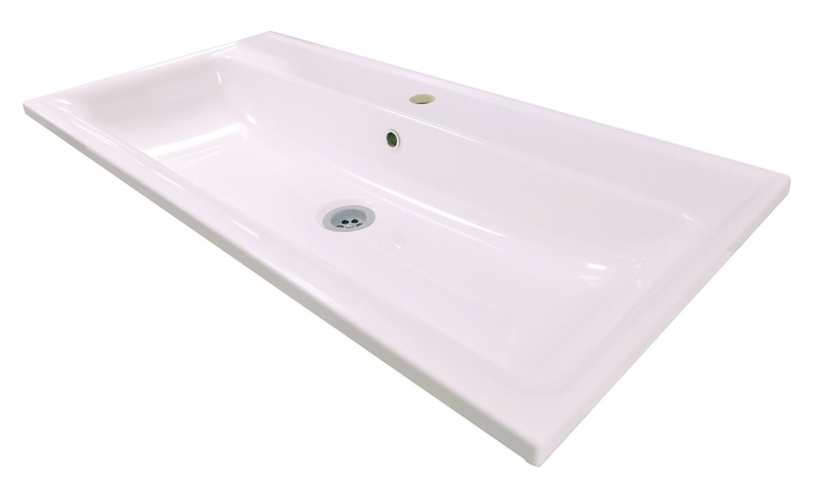 Изображение товара Раковина Marka One Mix Polytitan 80 см, белый, У79777