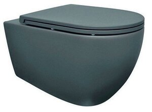 Изображение товара Подвесной безободковый унитаз Isvea Infinity, крышка микролифт, изумрудный матовый, 10NF02001-2P/40KF0545I-S