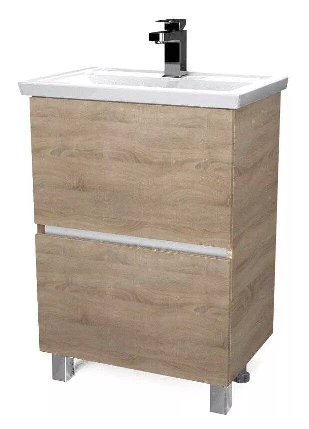 Изображение товара Тумба под раковину 1Marka Aris 70 см, дуб сонома, напольная