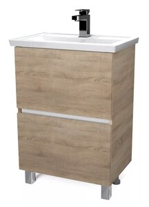 Изображение товара Тумба под раковину 1Marka Aris 70 см, напольная, дуб сонома, У76061