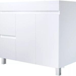 Изображение товара Тумба под раковину 1Marka Cube У79527 100 см, напольная, белый