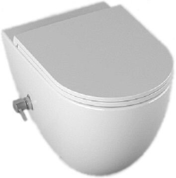 Изображение товара Подвесной безободковый унитаз Isvea Infinity, с функцией биде, крышка микролифт, белый, 10NFS1005I/40KF0200I-S