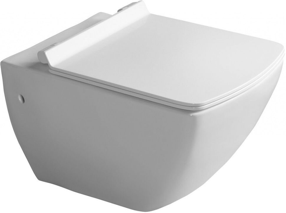 Изображение товара Подвесной унитаз Isvea Purita с крышкой микролифт, белый