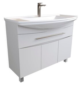 Изображение товара Тумба под раковину 1Marka Lina New 105 см, напольная, белый, У94492