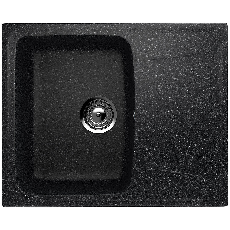 Изображение товара Мойка Ulgran U-201-308 58 см черная - встраиваемая, 1 чаша